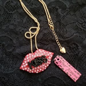 Betsey Johnson KISS Necklace
